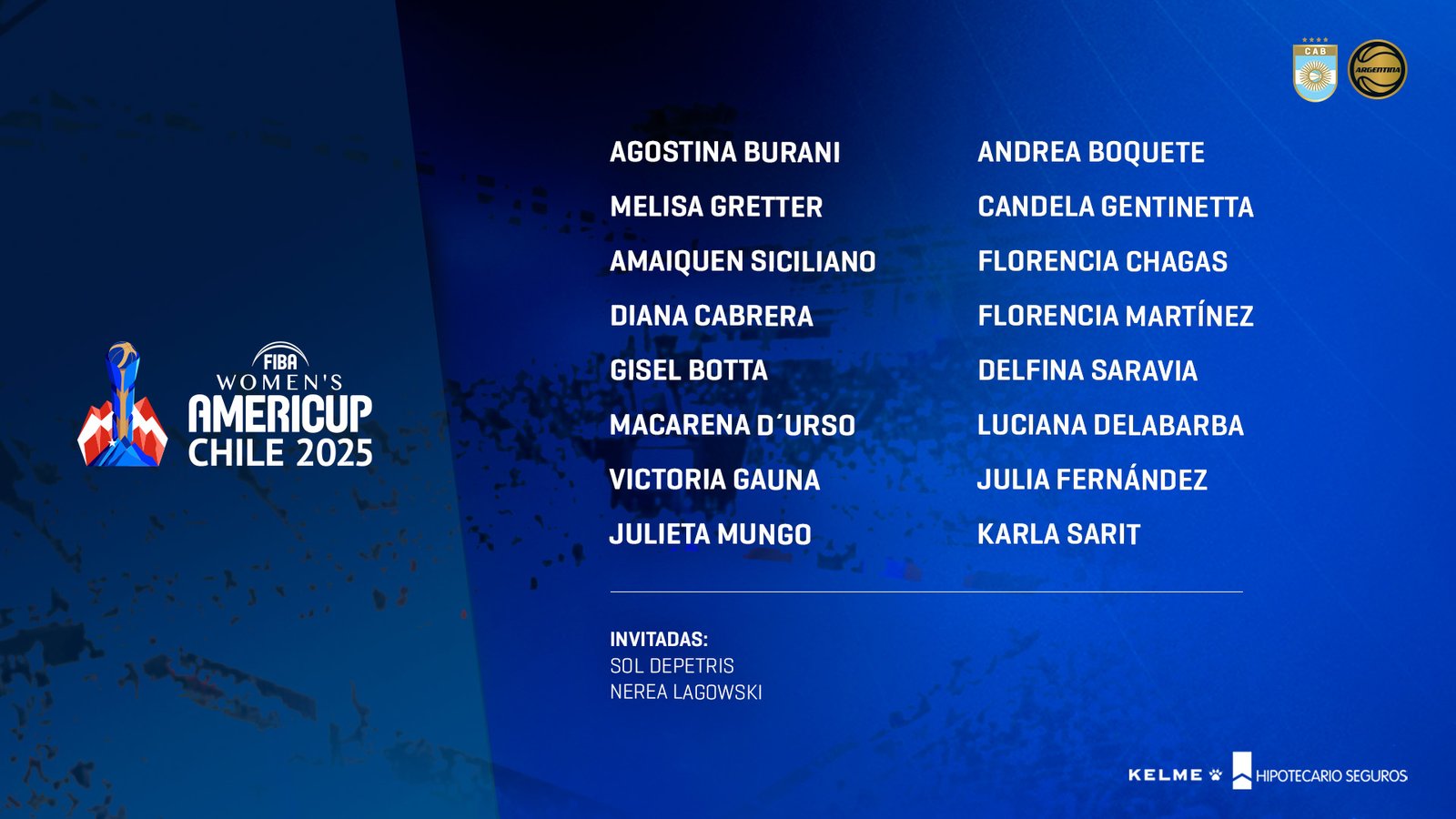 Básquet femenino: LA PRESELECCIÓN ARGENTINA Y SU CONCENTRACIIÓN PARA AMERICUP 2025