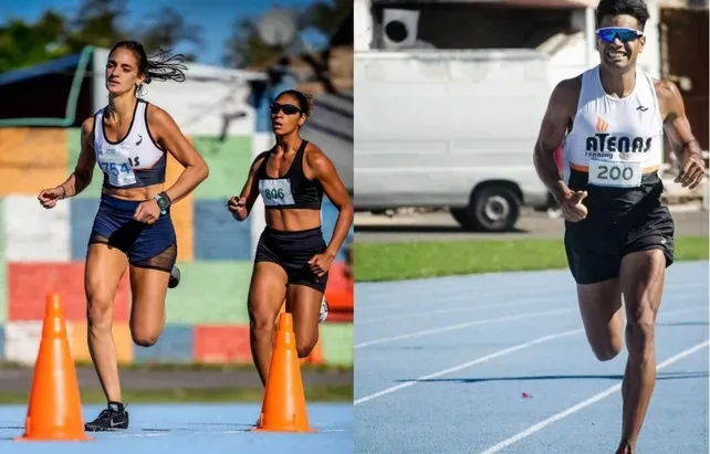 Atletismo: MATÍAS LEONES Y VICTORIA OLIVES SE DESTACARON EN ROSARIO