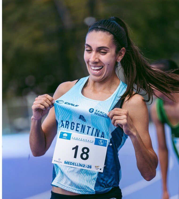 Atletismo: MICAELA LEVAGGI OBTUVO MEDALLA DE PLATA EN 1500 METROS EN EL CAMPEONATO PANAMERICANO MEDELLÍN 2026