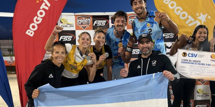 Beach Volley: BAUTISTA AMIEVA-MACIEL BUENO SON CAMPEONES Y AGOSTINA GHIGLIAZZA-MORENA ABDALA SUBCAMPEONAS EN LA PRIMERA ETAPA DEL CIRCUITO SUDAMERICANO