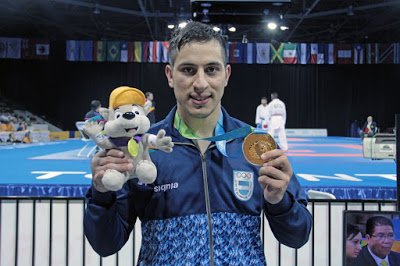 Karate: «ESTOY MUY CONTENTO Y EMOCIONADO» DIJO MIGUEL AMARGOS, LUEGO DE SU ORO