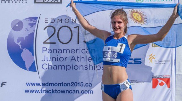 Atletismo: LA ARGENTINA CHIAPPE OBTUVO UNA MEDALLA DE PLATA EN EL PANAMERICANO JUNIOR DE EDMONTON