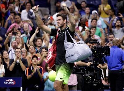 Tenis: WAWRINKA LE GANÓ A DEL POTRO EN CUARTOS DE FINAL DEL US OPEN