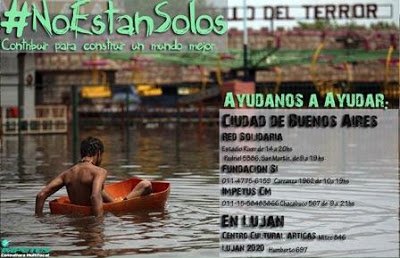 Ayuda y Solidaridad: #NoEstánSolos, LA CAMPAÑA PARA AYUDAR A LOS INUNDADOS