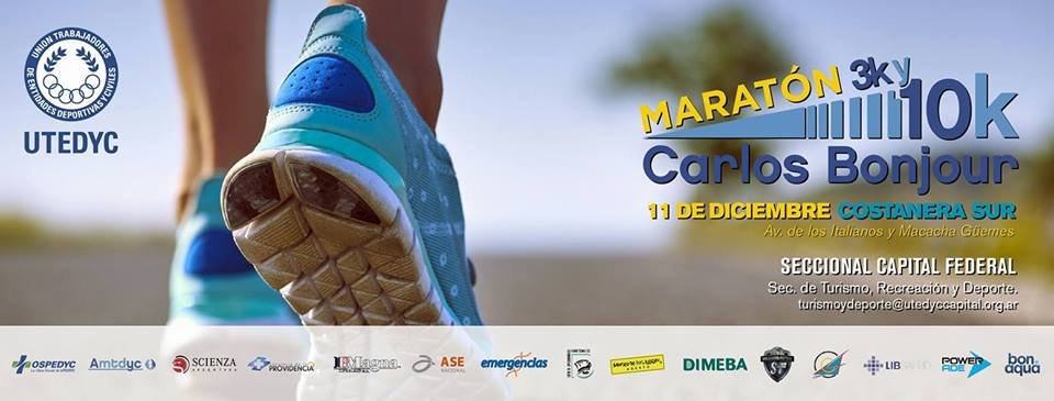 Atletismo: SE VIENE EL MARATON CARLOS BONJOUR EL PRÓXIMO 11 DE DICIEMBRE