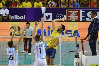 Voley masculino: BRASIL VENCIÓ A ARGENTINA Y SE CORONÓ CAMPEÓN